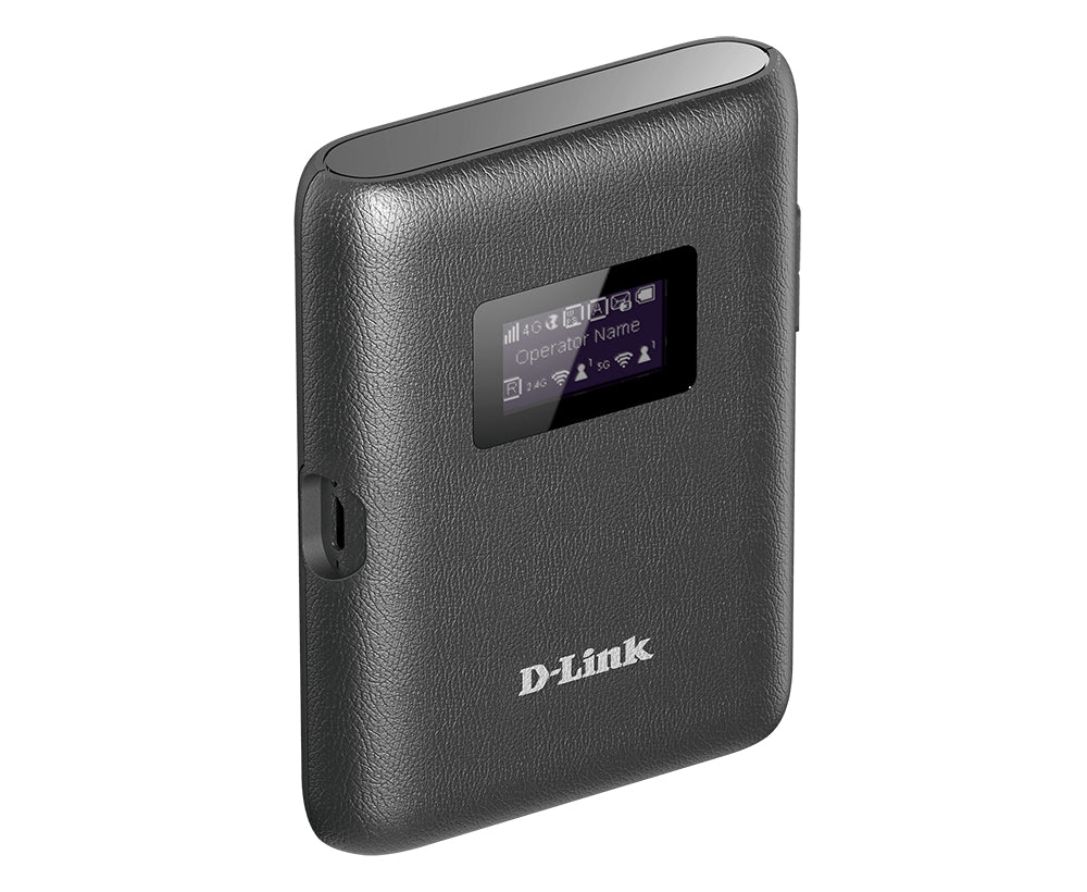 D-Link DWR-933 – Mobiler 4G-Hotspot, Wi-Fi 5, Dual-Band (2,4/5 GHz), 2800 mAh Akku, MicroSD, Schwarz