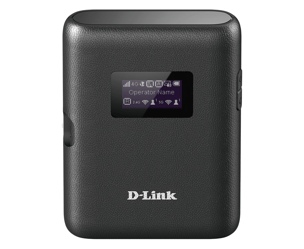 D-Link DWR-933 – Mobiler 4G-Hotspot, Wi-Fi 5, Dual-Band (2,4/5 GHz), 2800 mAh Akku, MicroSD, Schwarz