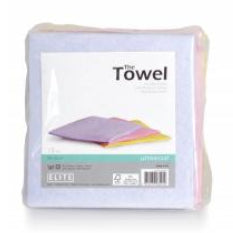 Elite Allzwecktuch – rosa – 38 × 36 cm – Viskose – 15er-Set