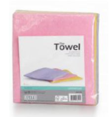 Elite Allzwecktuch – violett – 38 × 36 cm – Polyester – 6er-Set