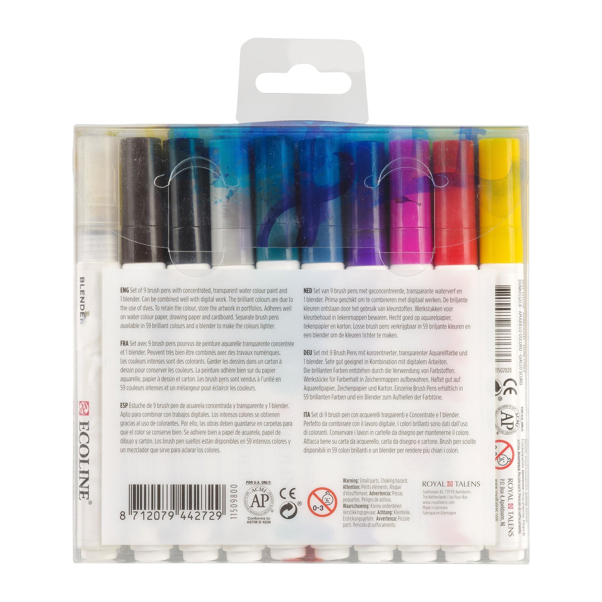 Talens Ecoline – Brush Pen Set, Wasserfarben