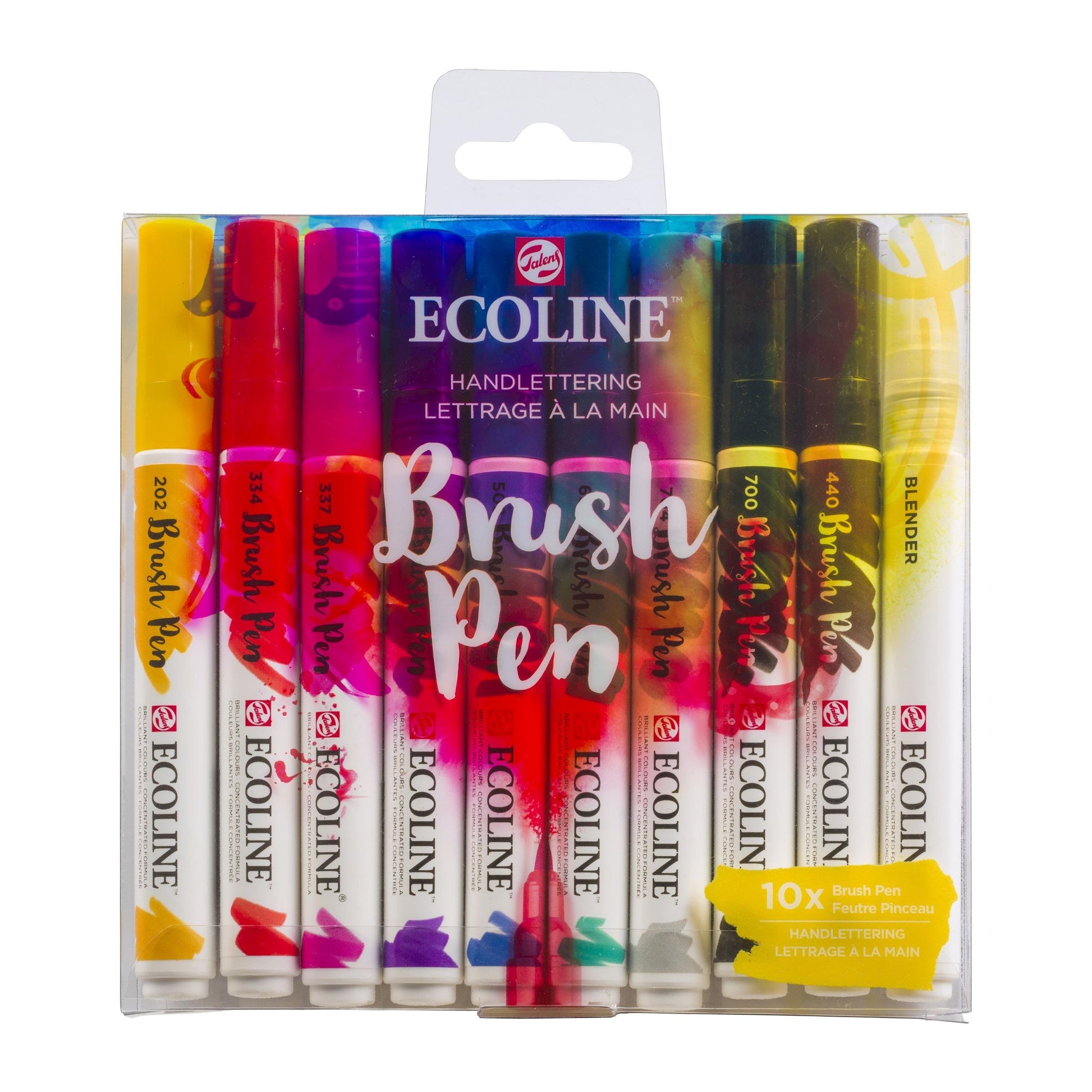 Talens Filzstifte Brush Pen, auswaschbar, 10 Farben