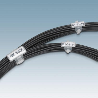 Phoenix Contact Beschriftungs-Kabelbinder KMK 3 – 17 mm × 0,04 m, Polyethylen, Transparent, 50er-Pack