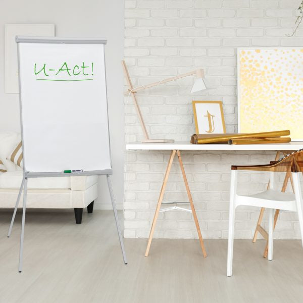 Franken Flipchart-Block U-Act Line Standard – 70 × 100 cm, grau, Recycling