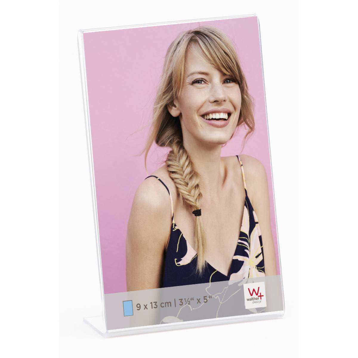 Walther Design Bilderrahmen Portrait, Acryl, transparent, 10 × 13,3 cm – eco:plus