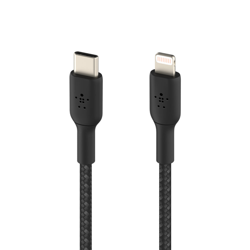 Belkin USB-C auf Lightning Kabel, 2 m, Schwarz, MFi-zertifiziert