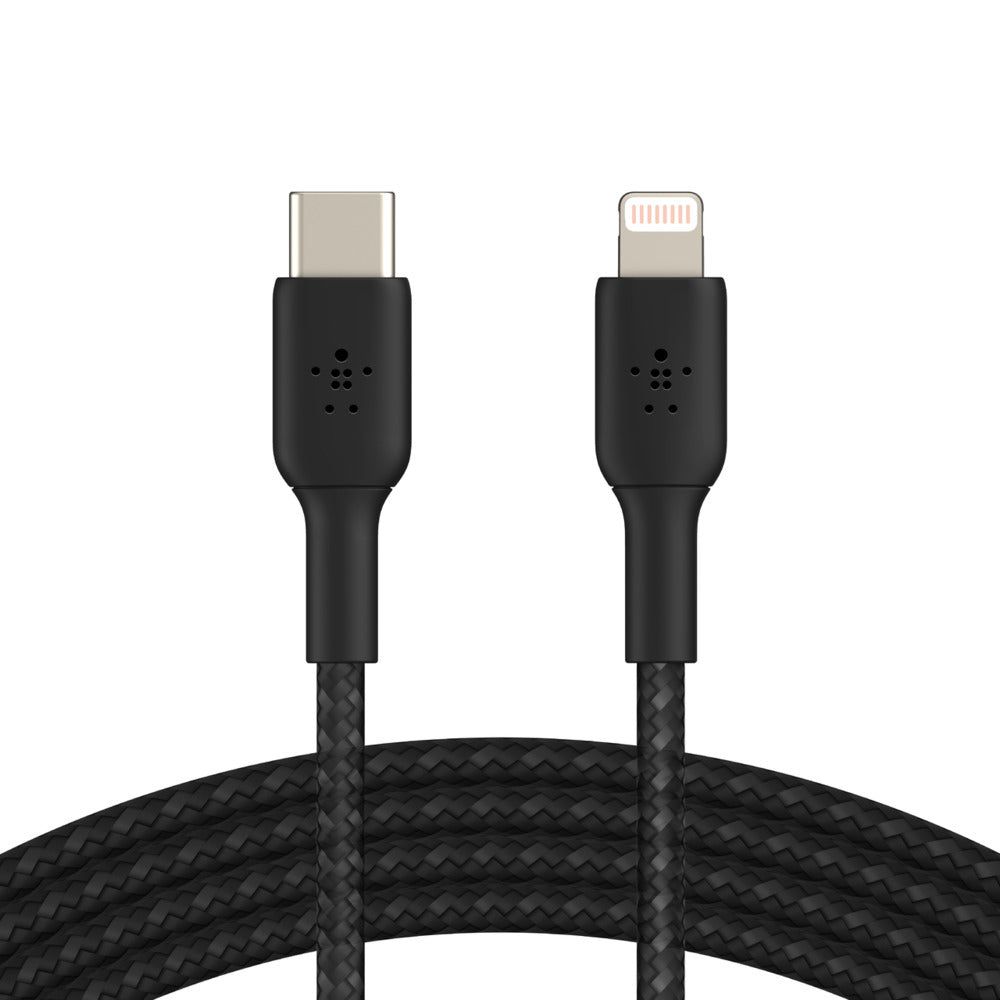 Belkin USB-C auf Lightning Kabel, 2 m, Schwarz, MFi-zertifiziert