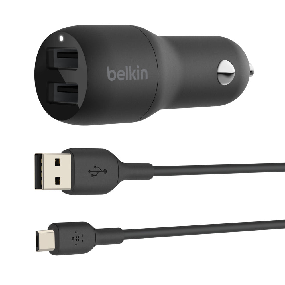 Belkin Ladegerät – 24 W, 2× USB-A – für Auto