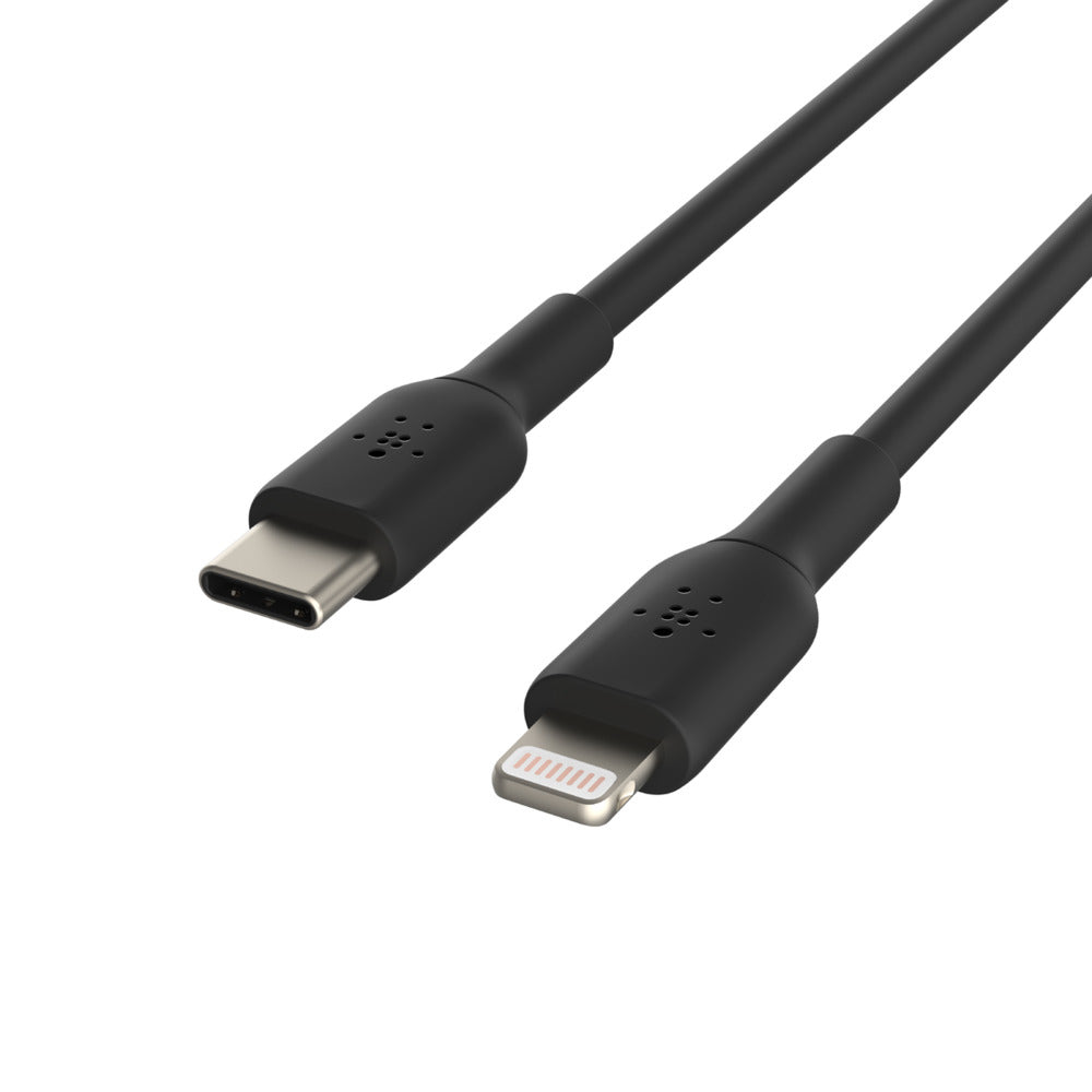 Belkin 013 USB-C auf Lightning Kabel, 1 m, Schwarz, PVC, MFi-zertifiziert