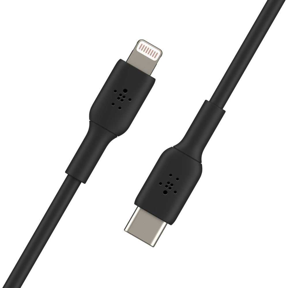 Belkin 013 USB-C auf Lightning Kabel, 1 m, Schwarz, PVC, MFi-zertifiziert