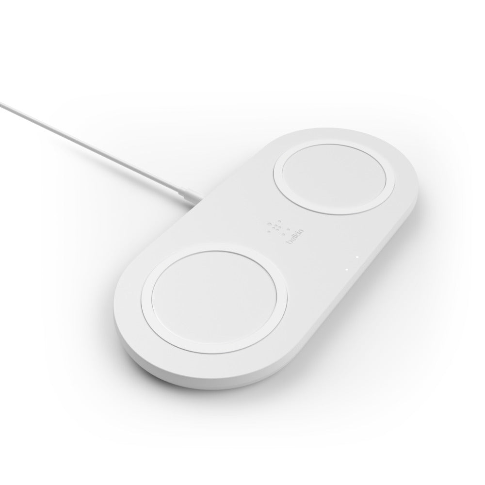 Belkin Ladestation – 2×10 W, Qi, mit Netzteil