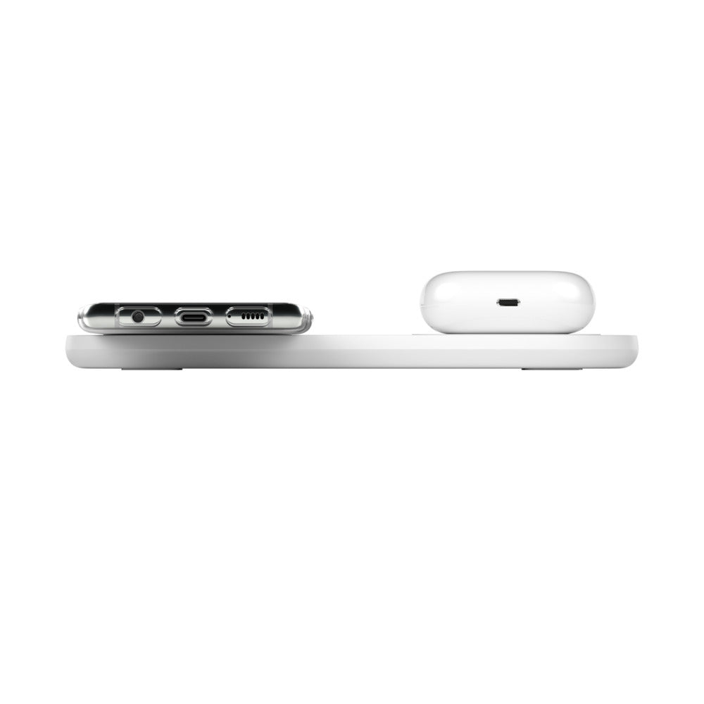 Belkin Ladestation – 2×10 W, Qi, mit Netzteil