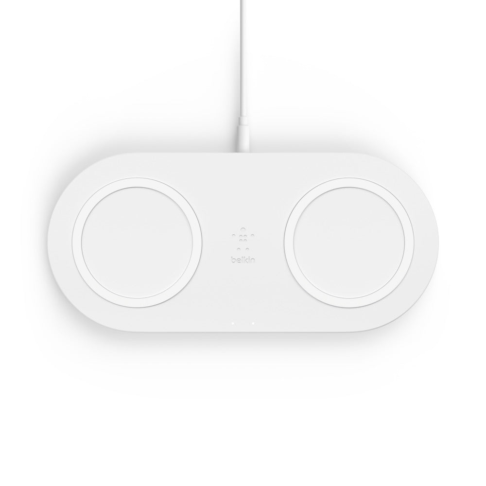 Belkin Ladestation – 2×10 W, Qi, mit Netzteil