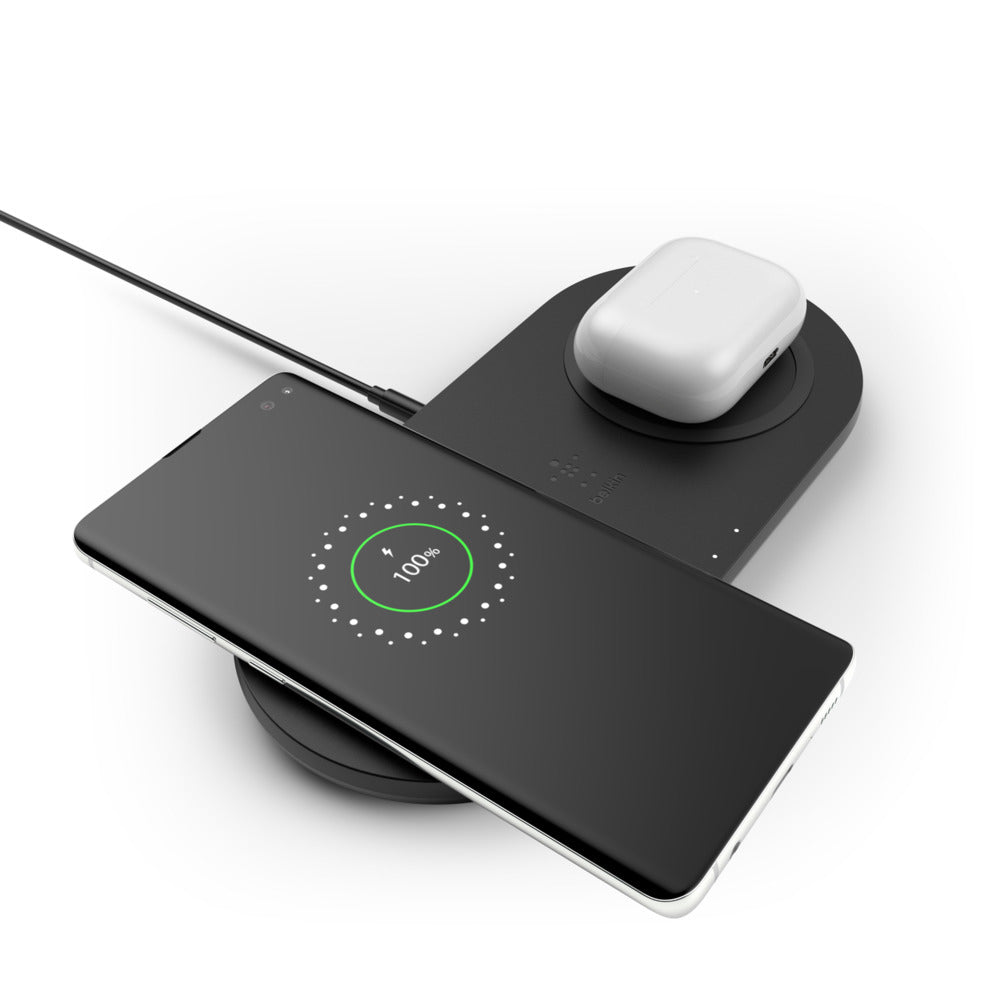 Belkin Ladestation – 2× 10 W, kabellos, mit Netzteil