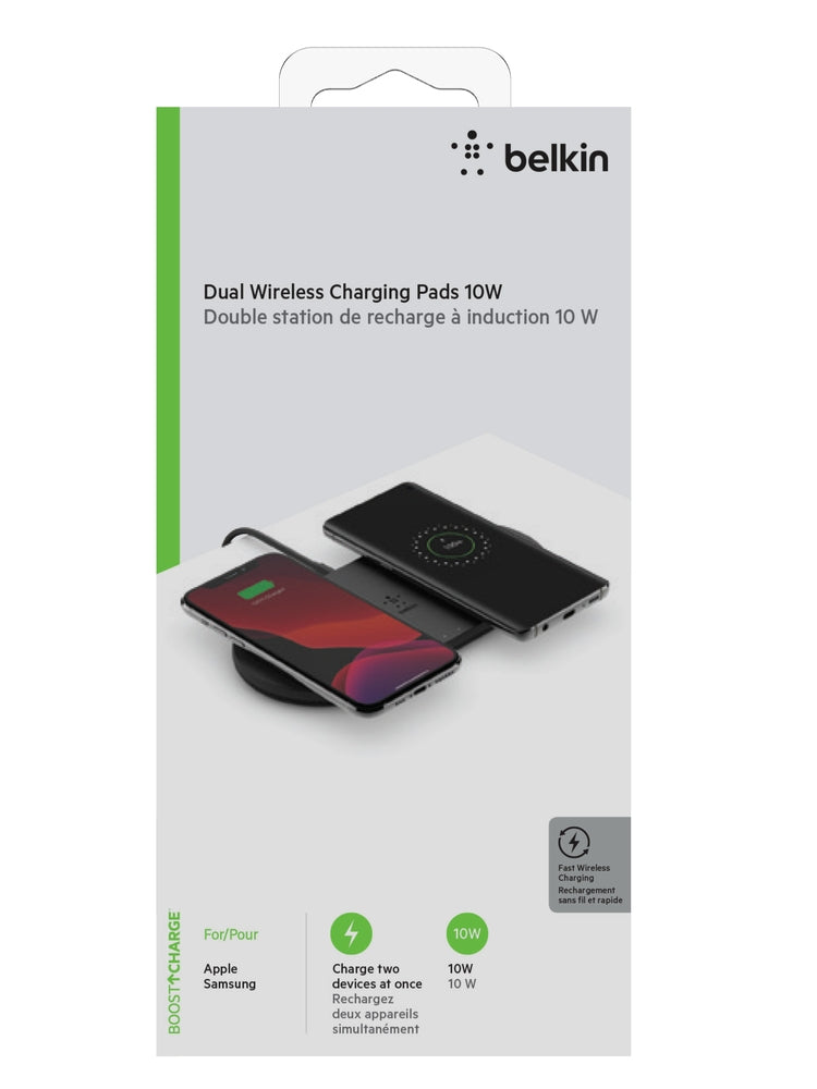 Belkin Ladestation – 2× 10 W, kabellos, mit Netzteil