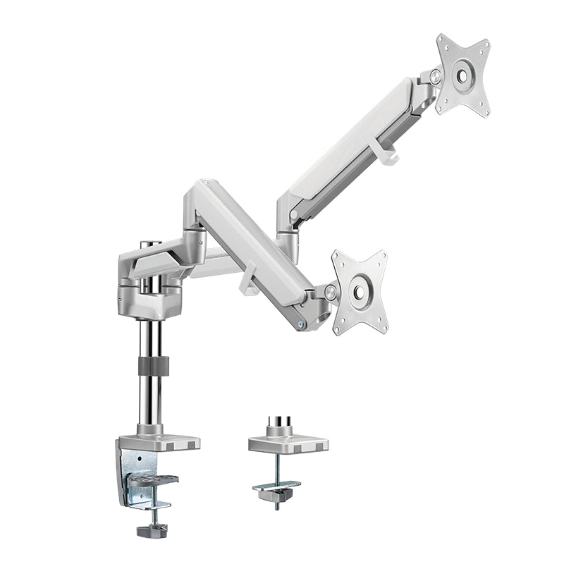 LogiLink Doppel-Monitorarm – Tischklemme, Gasdruckfeder
