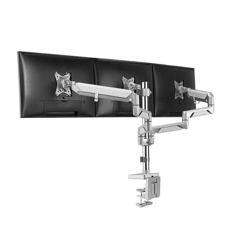 LogiLink BP0090 – Monitorarm Tischhalterung – Klemme/Durchführung – 3 Monitore – 17–27" – VESA 75×75/100×100 mm