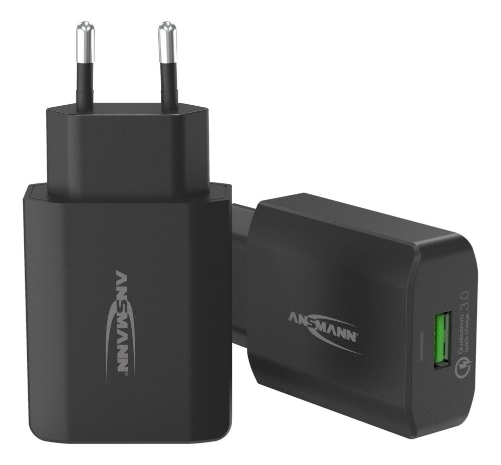 Ansmann HC218PD USB-Ladegerät 18 W – USB-A×1 – QC 3.0 – Schwarz