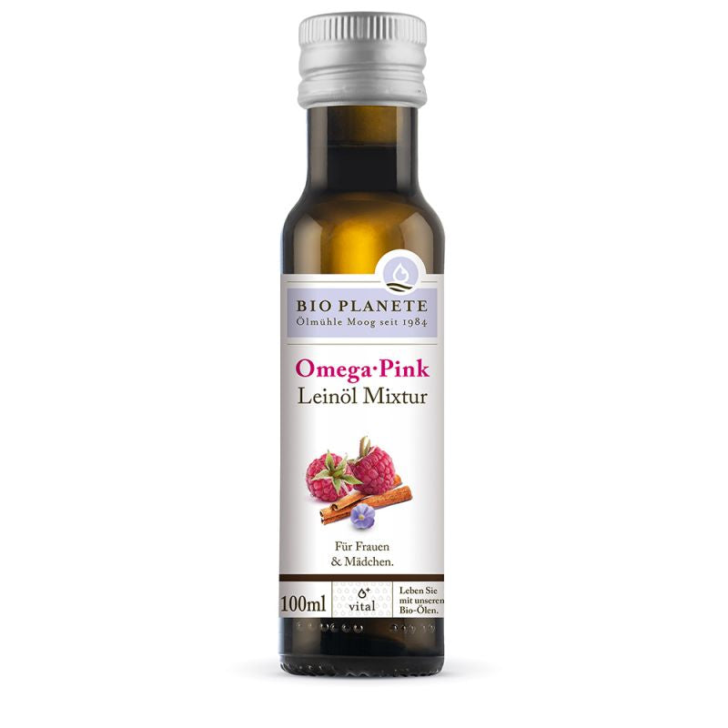 BIO PLANÈTE Leinöl-Mischung Omega Pink – 100 ml