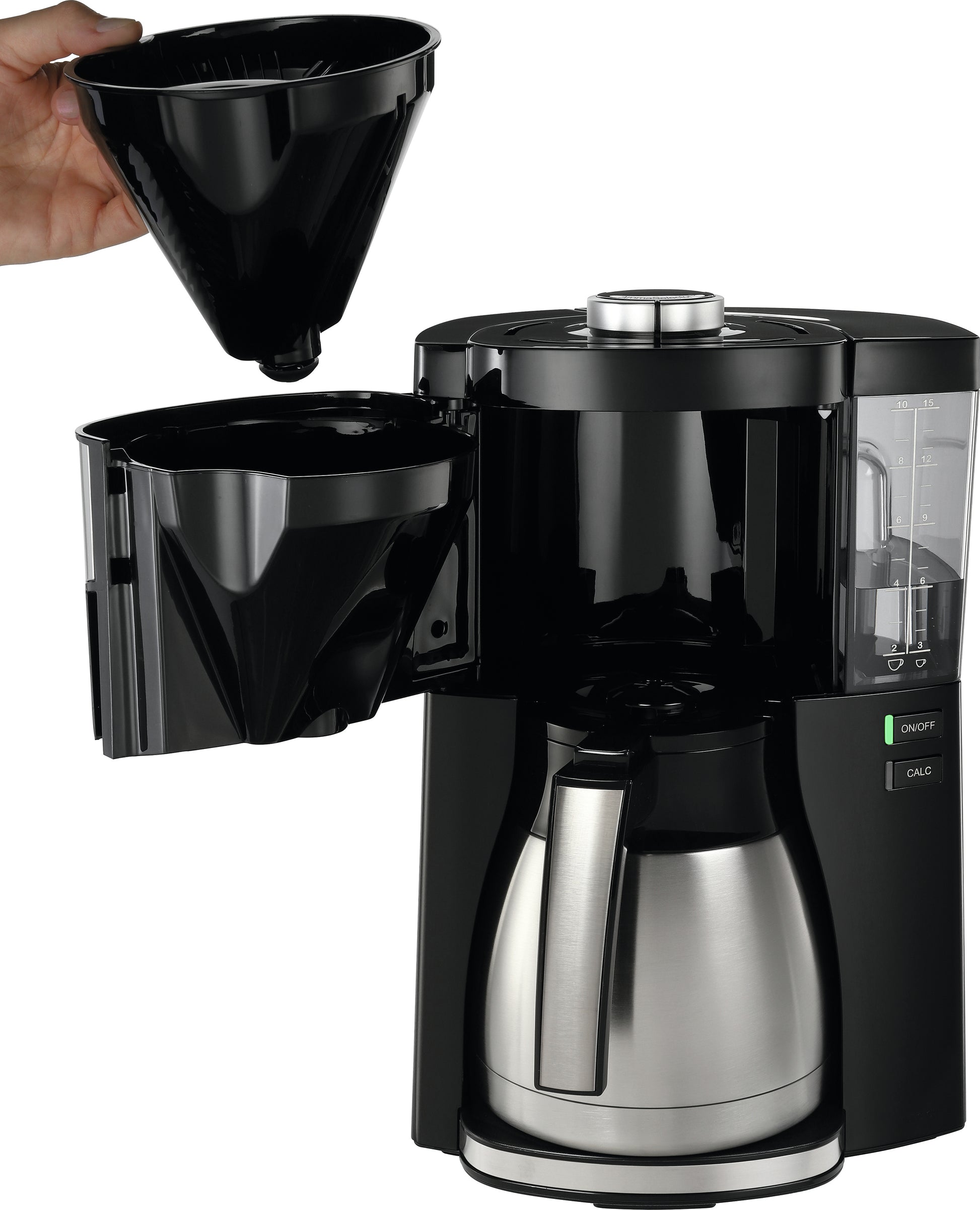 Melitta Look Therm Filterkaffeemaschine – 10 Tassen, Schwarz