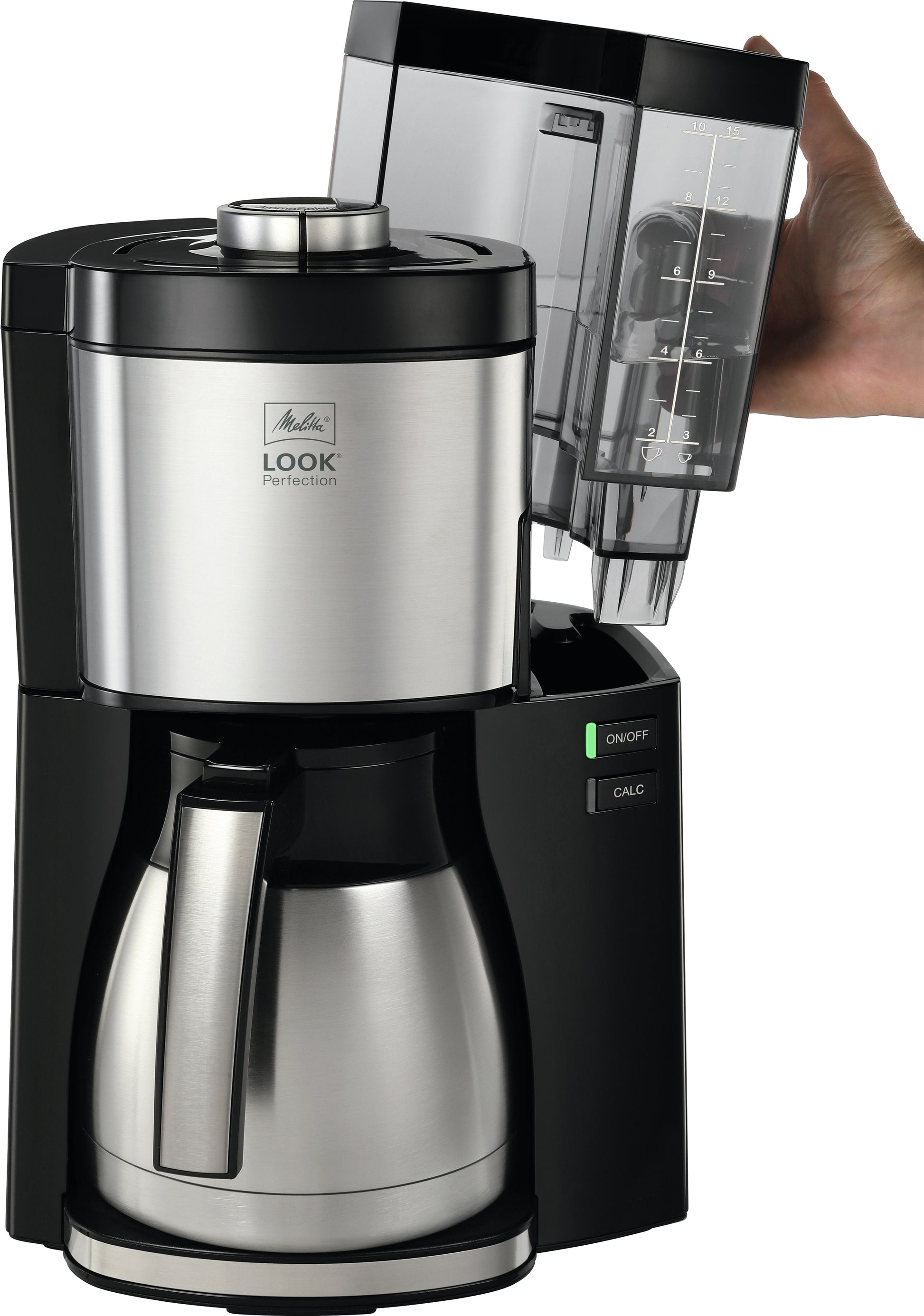 Melitta Look Therm Filterkaffeemaschine – 10 Tassen, Schwarz