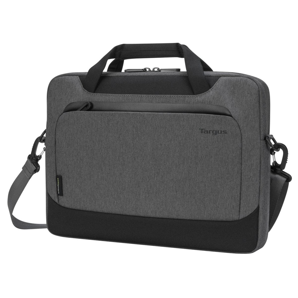 Targus Cypress EcoSmart Notebook-Tasche bis 14" – Abnehmbarer Schultergurt, Fronttasche – Grau