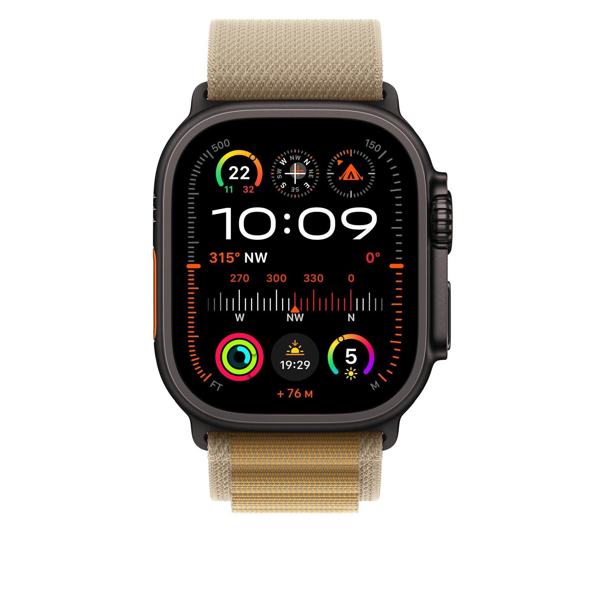 Apple Alpine Loop – Mandel, L, für Apple Watch
