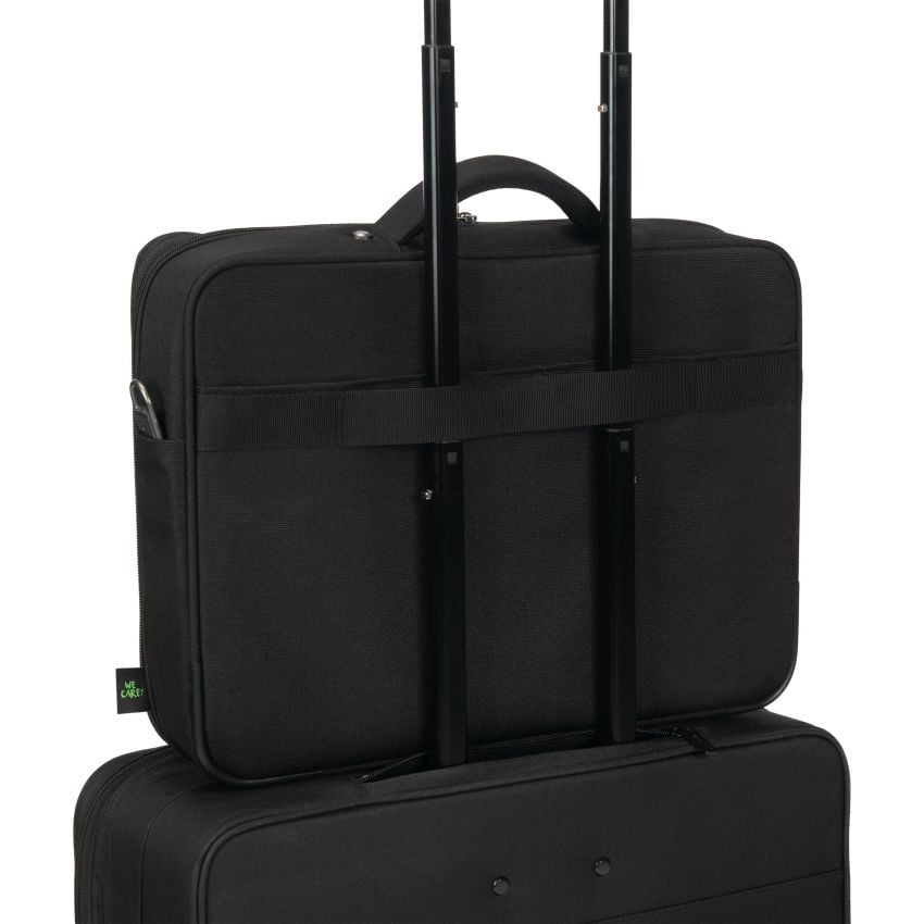 DICOTA Notebook-Tasche bis 16" – abschliessbar, Recyceltes Polyester – Schwarz
