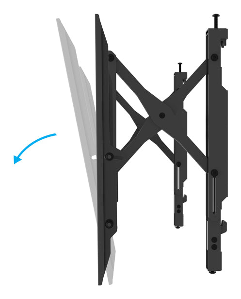 B-Tech Wandhalterung, ausziehbar, schwenkbar, bis 75", VESA 650×400, bis 35 kg, schwarz