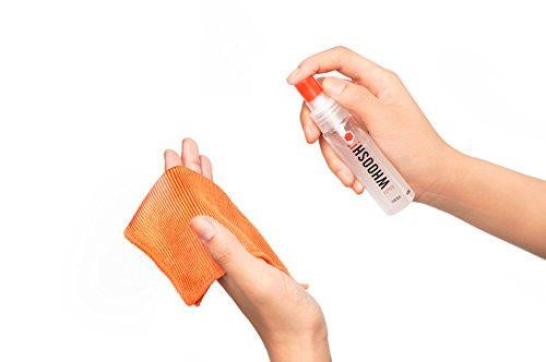 WHOOSH! WHOOSH – Display-Reinigungsset, 8 ml, mit Tuch – Universal – Orange/Weiss