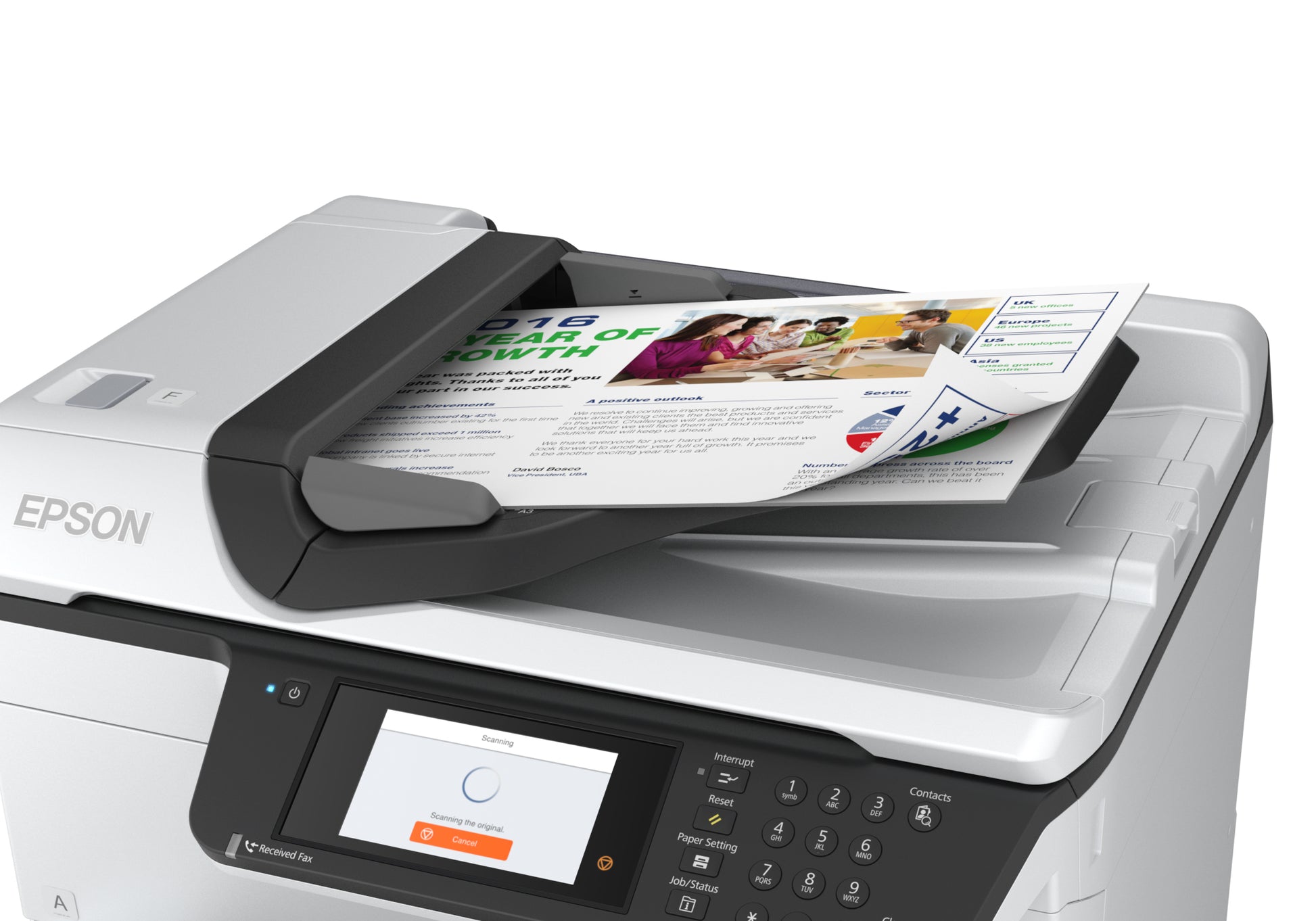 Epson WorkForce Pro WF-C879RD3TWFC – Farbiges Tintenstrahl-MFP A3, 4-in-1 – USB/LAN/WLAN – ADF – 35 ppm S/W