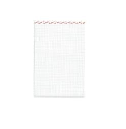 Elco Notizblock A5, kariert, Klammerheftung, 100 Blatt, perforiert, 65 g/m² – grau