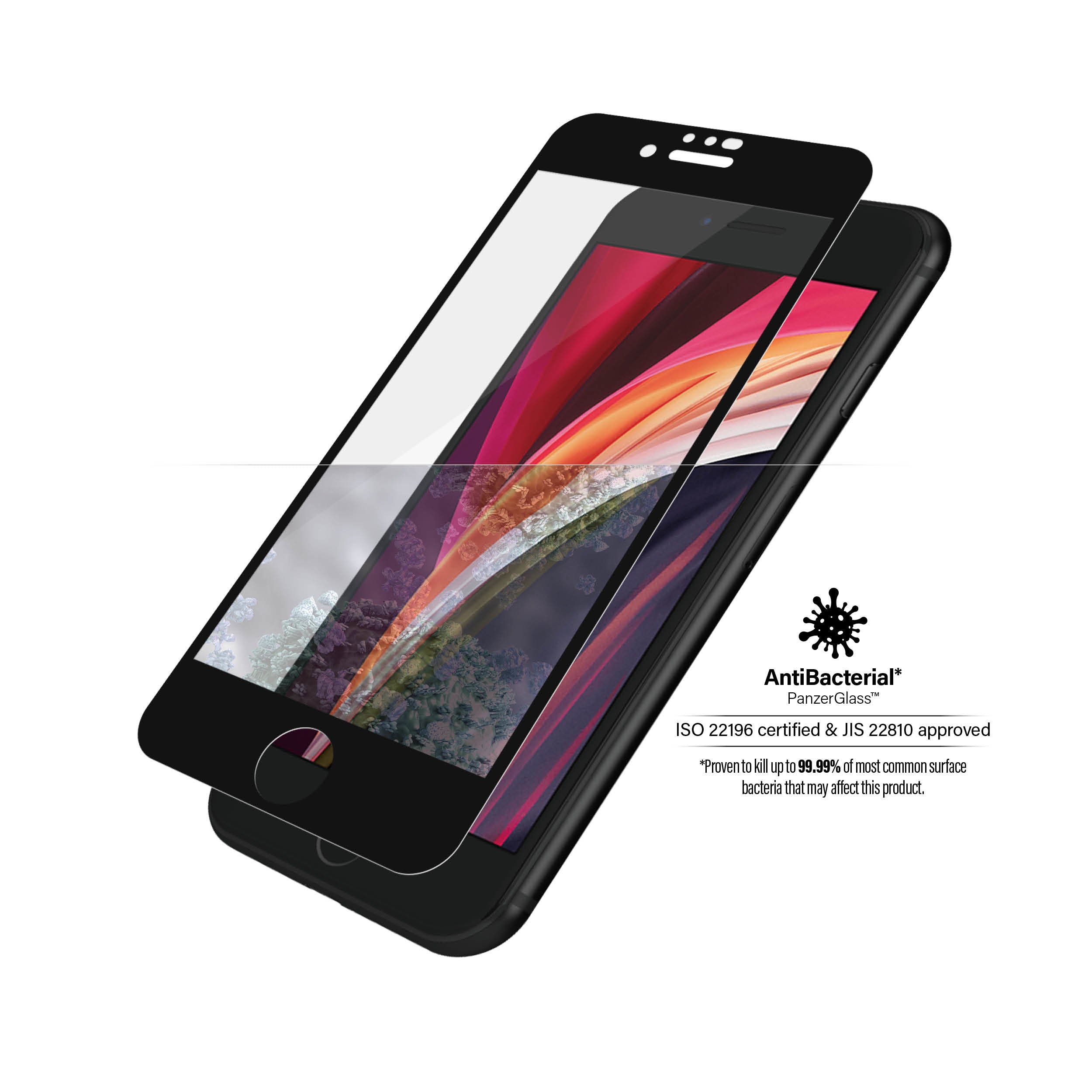 PanzerGlass Displayschutzglas – für Apple iPhone 6/6s/7 (und andere) – Hartglas, Transparent – 1er-Pack