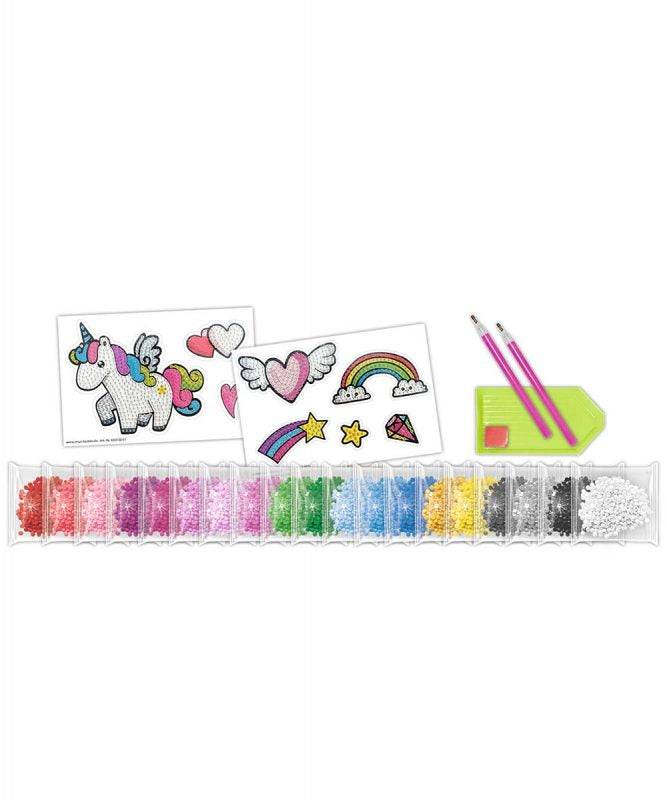 URSUS Sticker/Etiketten, Einhorn, mehrfarbig, 8 Stk