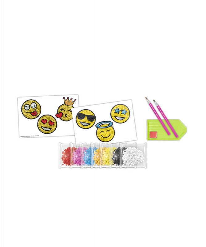 URSUS Sticker, Smileys, gelb, 6 Stk