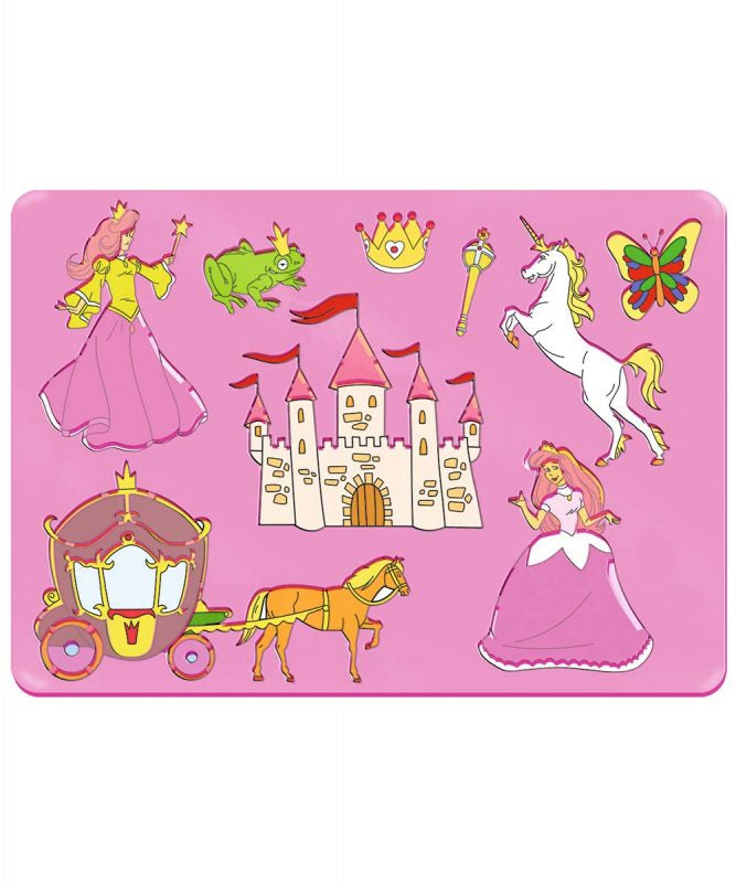 URSUS Malschablone, Prinzessin, 18,9 × 26,8 cm, Mehrfarbig