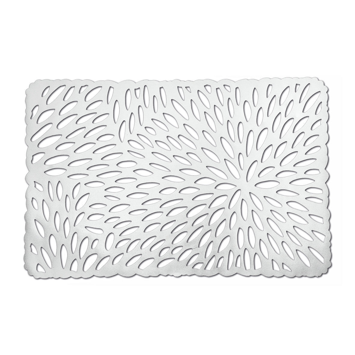 Zeller Present Tischset – PVC, silber, 43,5 × 28,5 cm