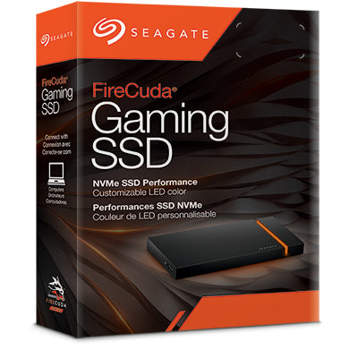Seagate FireCuda Gaming SSD 500 GB – NVMe PCIe, USB-C 3.2 Gen 2, Thunderbolt 3