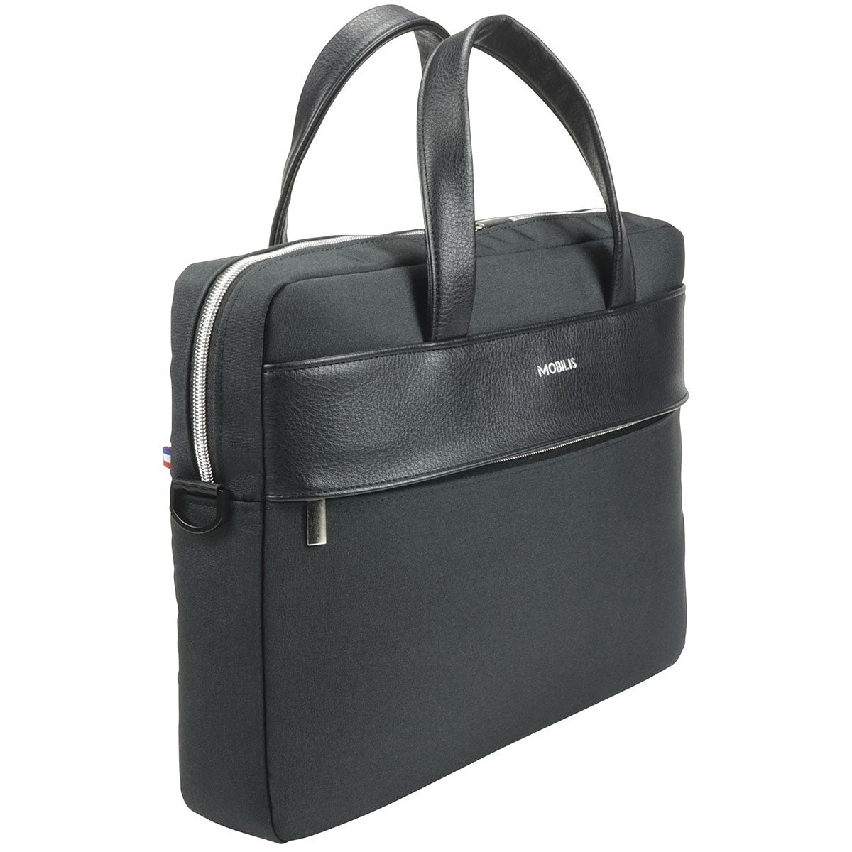 Mobilis Notebook-Tasche bis 14" – mit Schultergurt, Fronttasche – Schwarz