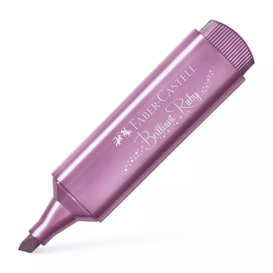 Faber-Castell Textliner 46 Textmarker – Metallic Rubin, Keilspitze 1–5 mm