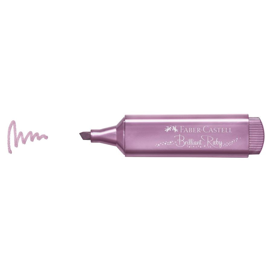 Faber-Castell Textliner 46 Textmarker – Metallic Rubin, Keilspitze 1–5 mm
