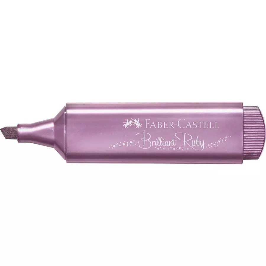 Faber-Castell Textliner 46 Textmarker – Metallic Rubin, Keilspitze 1–5 mm