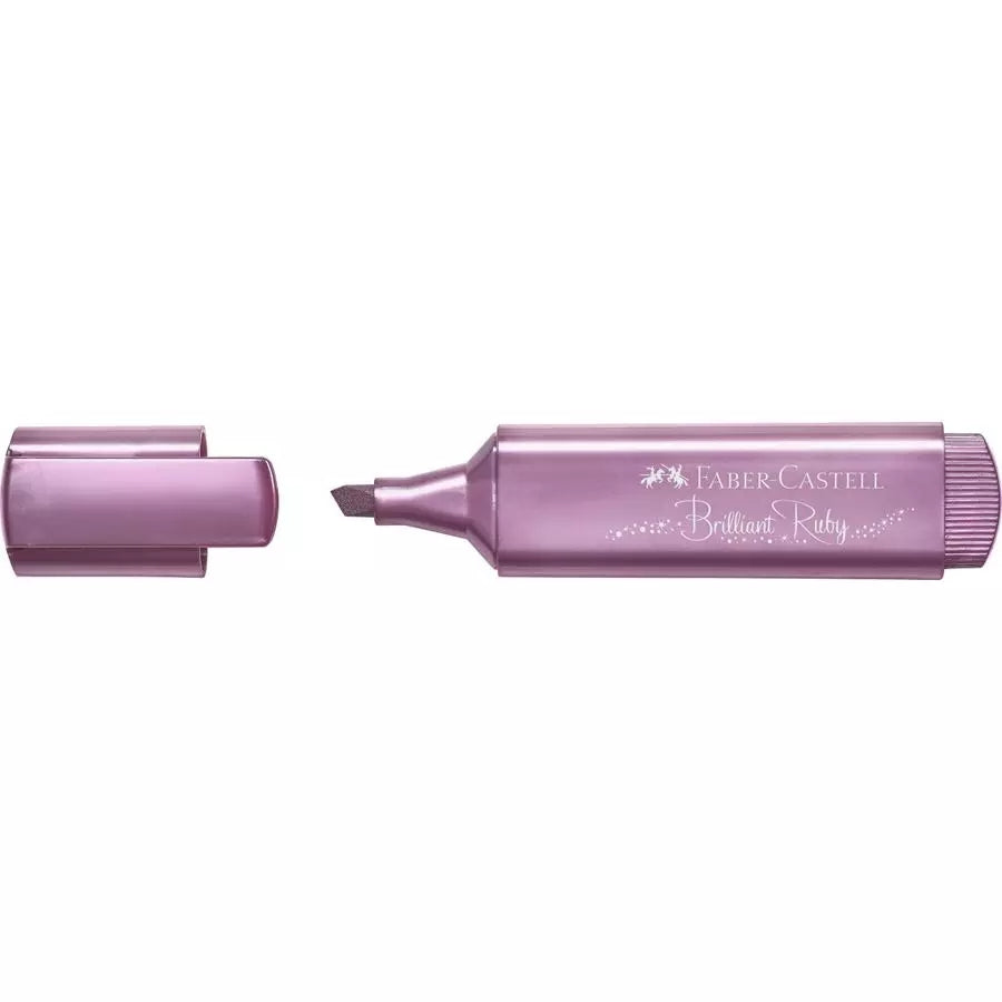 Faber-Castell Textliner 46 Textmarker – Metallic Rubin, Keilspitze 1–5 mm