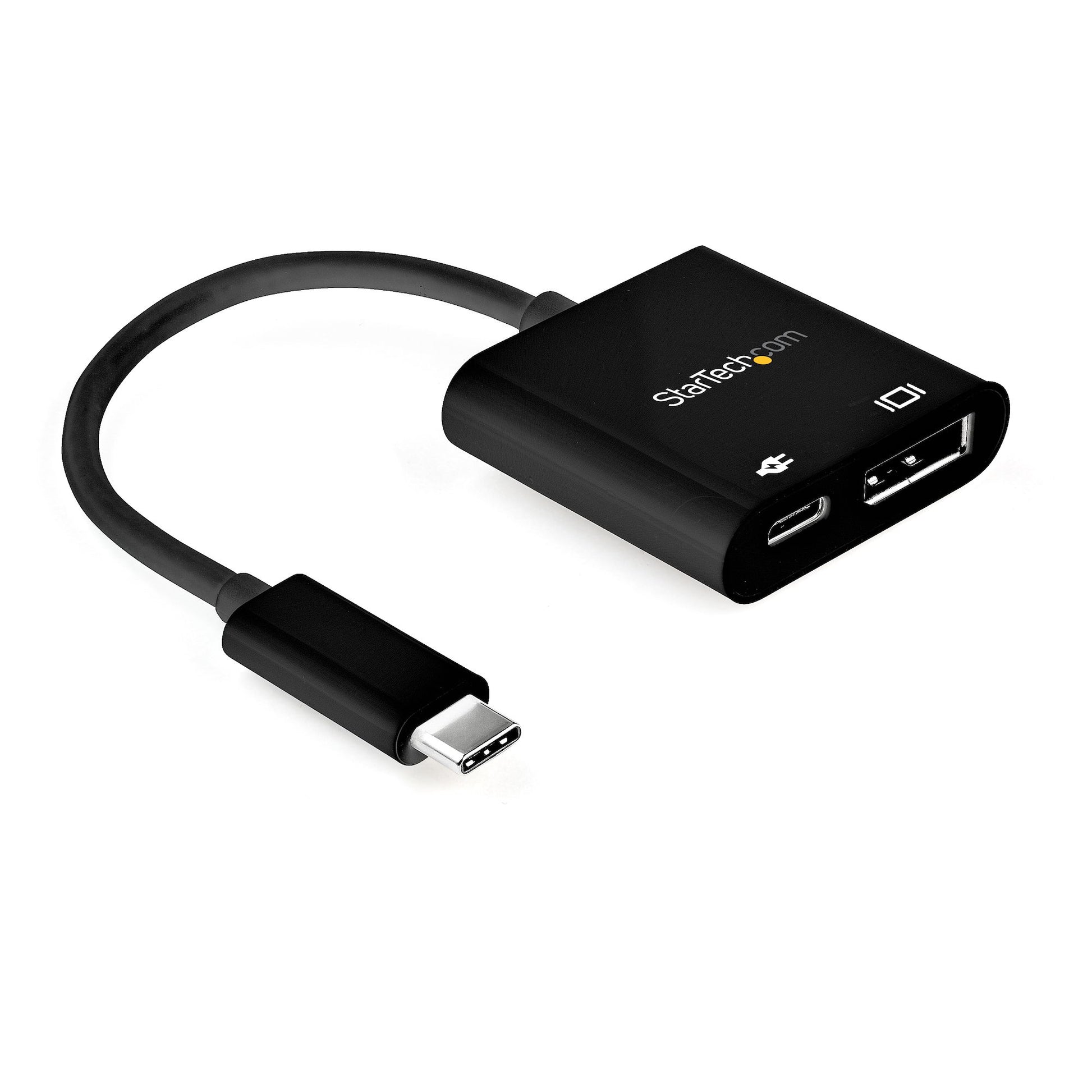 StarTech.com USB-C-zu-DisplayPort-Adapter – 8K (7680 × 4320) @ 30 Hz, DisplayPort 1.4, 60 W PD, Schwarz