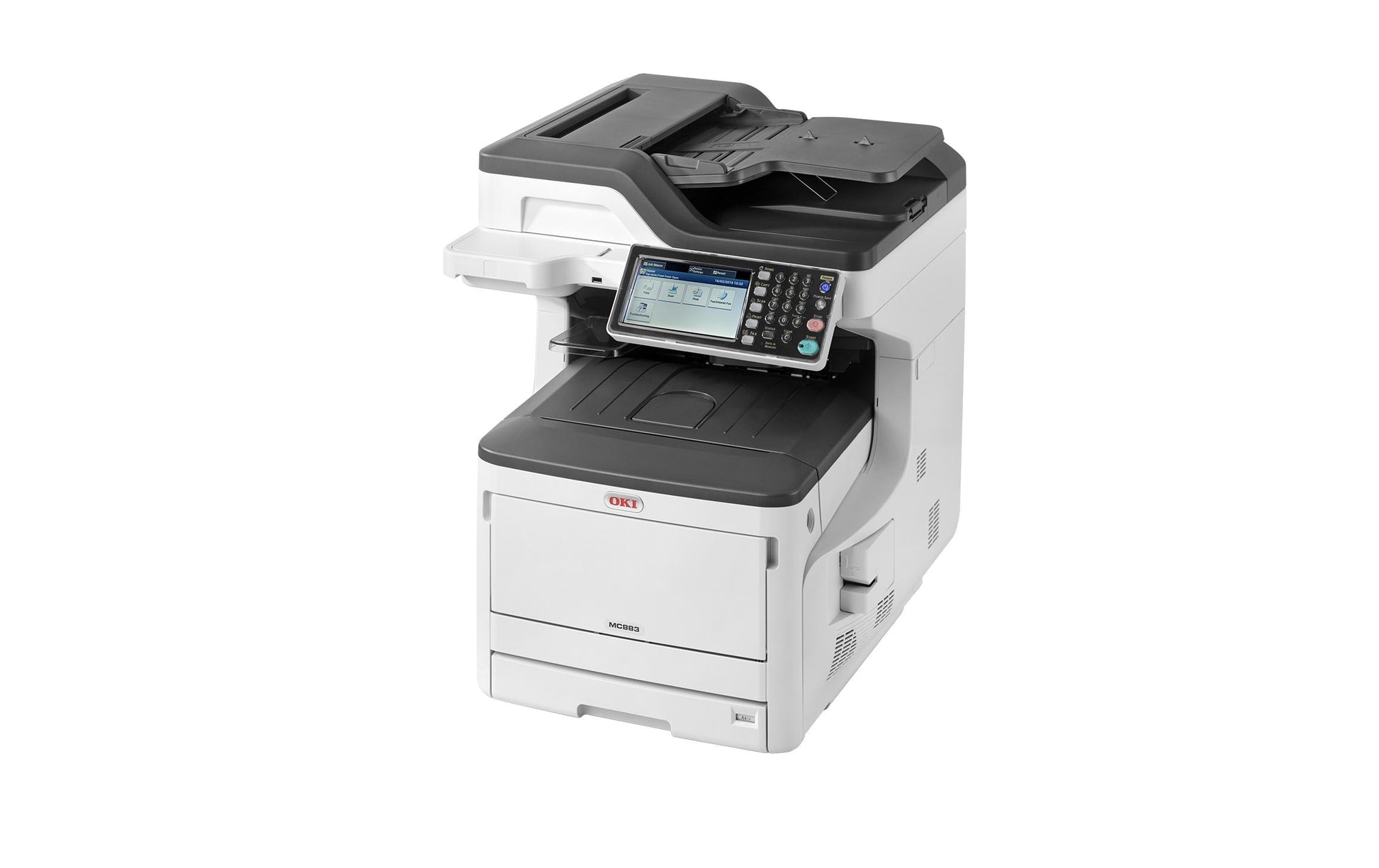 OKI MC883dn – Farbiges Laser-MFP A3, 4-in-1 – USB/LAN – Duplex, Duplex-ADF – 35 ppm S/W, 35 ppm Farbe