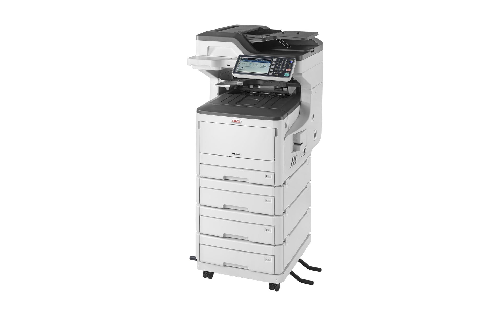 OKI MC883dnv – Farbiges Laser-MFP A3, 4-in-1 – USB – Duplex, Duplex-ADF – 35 ppm S/W, 35 ppm Farbe