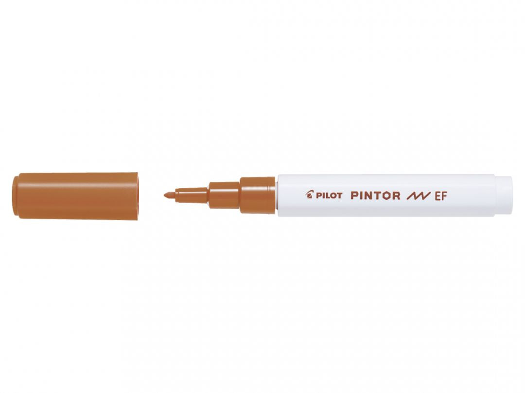 Pilot Pigment-Marker Pintor – Rundspitze 0,5-0,7 mm – Braun – Deckend
