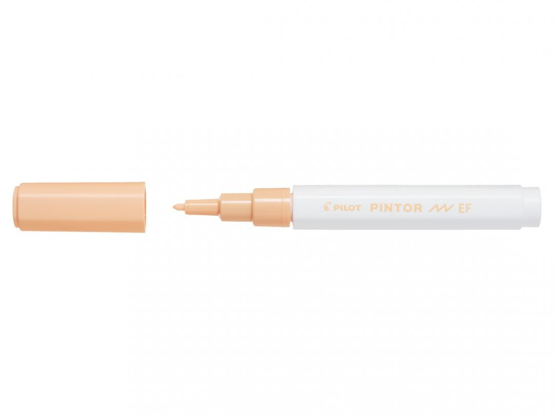 Pilot Pigmentmarker Pintor – Rundspitze 0,5-0,7 mm – Pastellorange – Für dunkles Papier geeignet