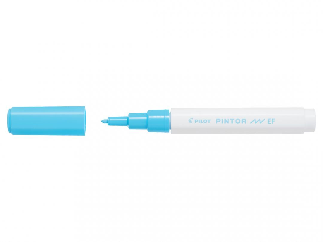 Pilot Pigment-Marker Pintor – Rundspitze 0,5-0,7 mm – Pastellblau – Für dunkle Oberflächen geeignet