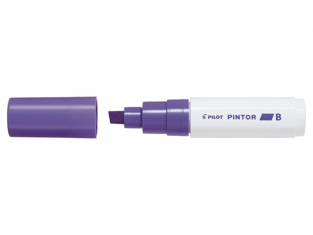 Pilot Pigment-Marker Pintor – Keilspitze 8 mm – Violett – Deckend